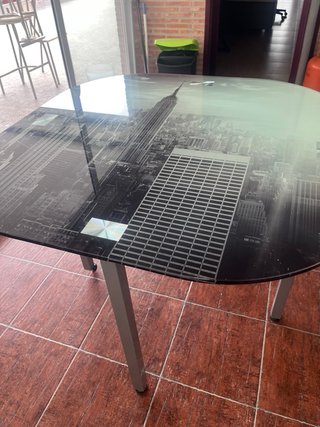Mesa Cristal Diseño New York
