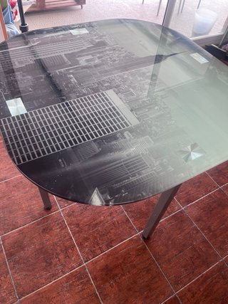 Mesa Cristal Diseño New York