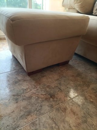 Sofá 3 plazas + Puf (225 cms) asientos deslizantes