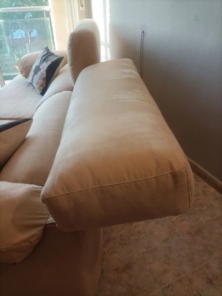 Sofá 3 plazas + Puf (225 cms) asientos deslizantes