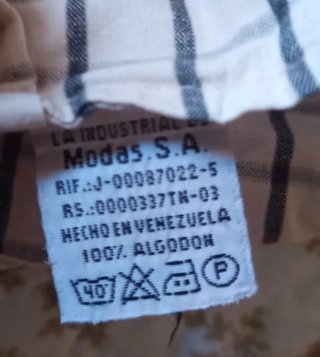 Camisa de cuadros A. Basic Talla M
