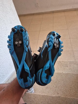 Zapatillas Ciclismo B-PRO Negras y Azules