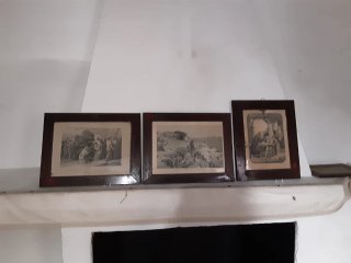 Conjunto de 3 cuadros antiguos