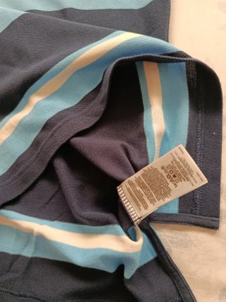 Polo Brooks Brothers Talla S Rayas Azul Blanco