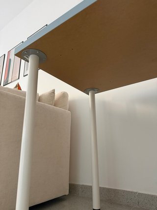 Escritorio Ikea Azul y Blanco