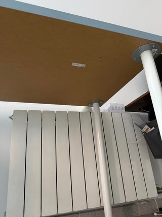 Escritorio Ikea Azul y Blanco