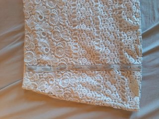Falda Maje Encaje Blanca