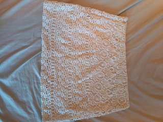 Falda Maje Encaje Blanca