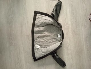 Cazadora beisbolera niño  negra interior forrada
