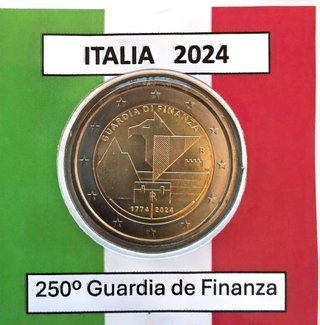 Moneda Italia 2024 Guardia di Finanza 250 Aniversa