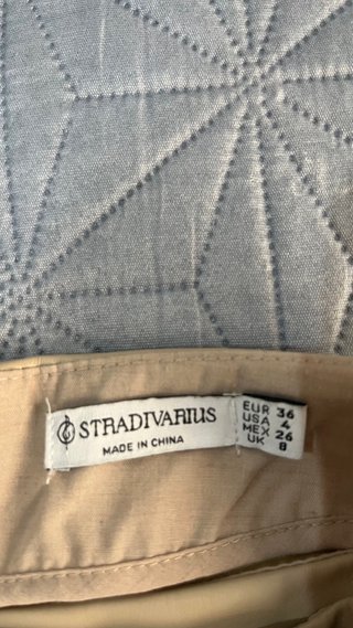 Falda-pantalón beige