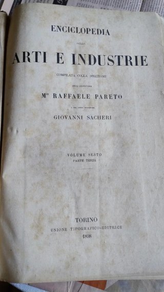 Enciclopedia Arti e Industrie Torino 1898