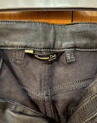 Pantalones encerados Massimo Dutti talla S