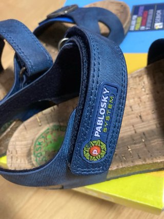Sandalias Pablosky niño azul talla 36