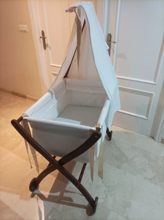 Minicuna madera bebé