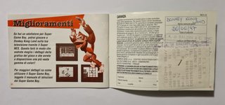 Donkey Kong Land Manuale Nintendo Game Boy