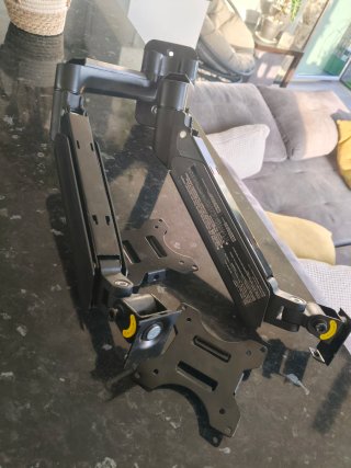 Soporte dual de pared para 2 monitores