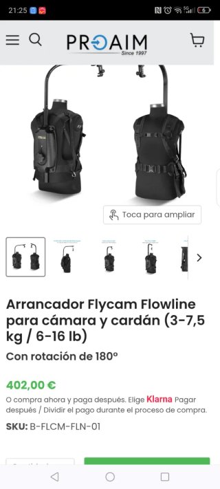 Flycam Flowline Estabilizador Cámara