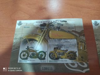 Sellos España Vehículos Época Harley Davidson