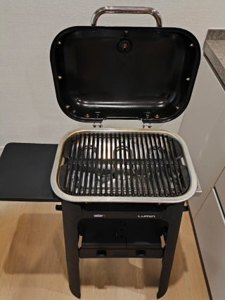 Barbacoa Eléctrica Weber Lumin 1000 con soporte