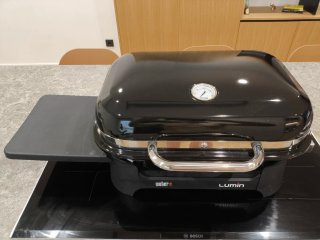 Barbacoa Eléctrica Weber Lumin 1000 con soporte