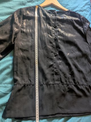 Blusa Mónica Yong Negra Elegante