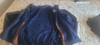 Chaqueta Adidas Azul y Naranja