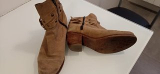 Botines piel marrón claro talla 38