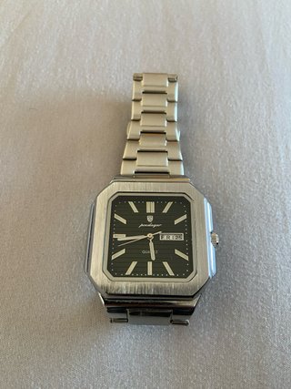 Reloj Para Hombre Negro/Plata