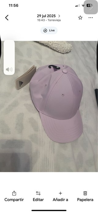 Gorra Adidas morada