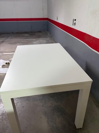 Mesa comedor extensible lacada blanca140/190 BANAK