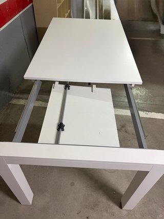 Mesa comedor extensible lacada blanca140/190 BANAK