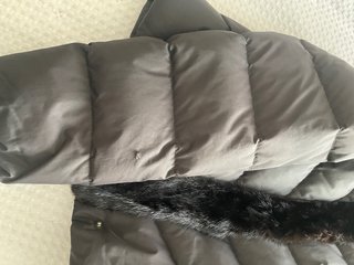 Chaqueta acolchada con pelo