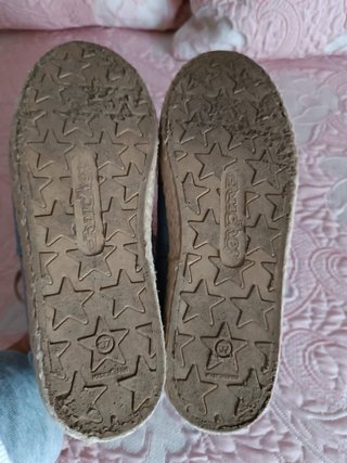 (37) Alpargatas/esparteñas bajas con cordones azul
