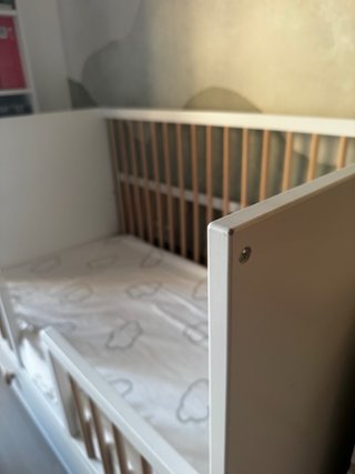 Cuna Ikea Myllra con colchón