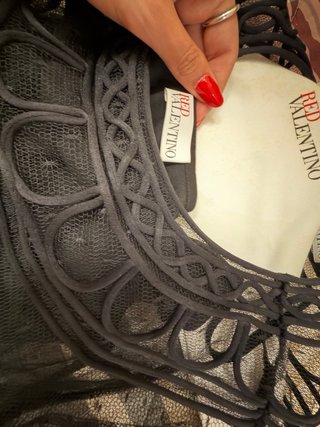 Abito RED Valentino nero tulle