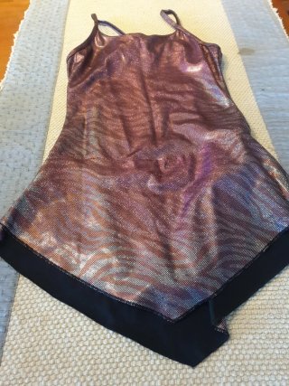 Maillot patinaje artístico brillante