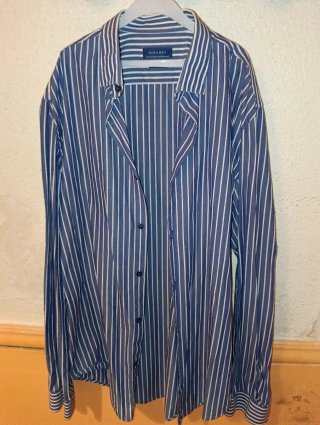 Camisa Zara Cuadros Azul y Verde Talla M