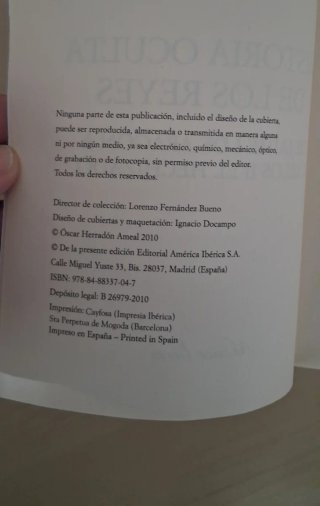 Libro Historia oculta de los Reyes-Óscar Herradón