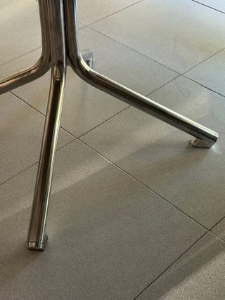 Mesa Tubular Vintage 1970s Cristal y Metal