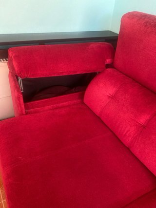 Sofá Chaiselongue Desenfudable Rojo