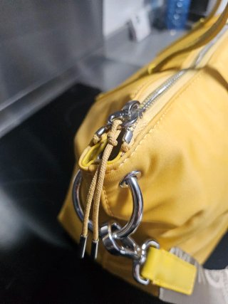 Bolso de lona de Adolfo Dominguez Amarillo,