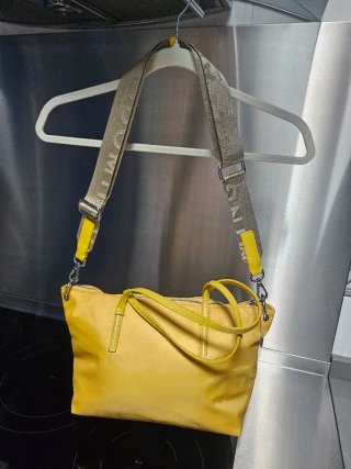 Bolso de lona de Adolfo Dominguez Amarillo,