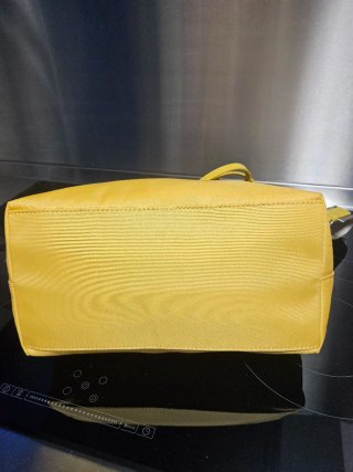 Bolso de lona de Adolfo Dominguez Amarillo,