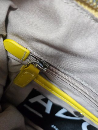 Bolso de lona de Adolfo Dominguez Amarillo,