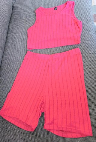 Conjunto Verano SHEIN Top y Shorts Talla M