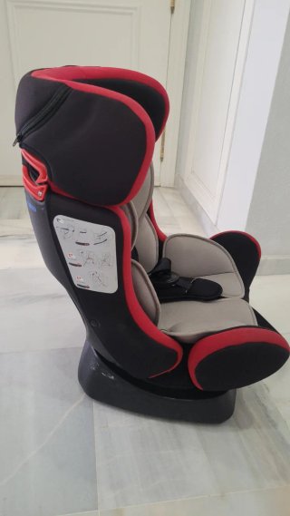 Silla Coche Infantil PLAY SCOUT Roja/Negra