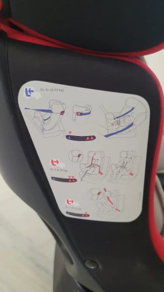Silla Coche Infantil PLAY SCOUT Roja/Negra