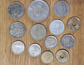 Lote de monedas antiguas de Pesetas