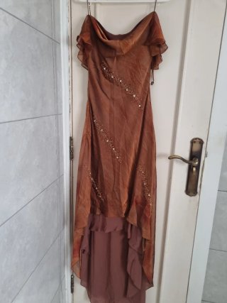 Vestido fiesta/ceremonia marrón